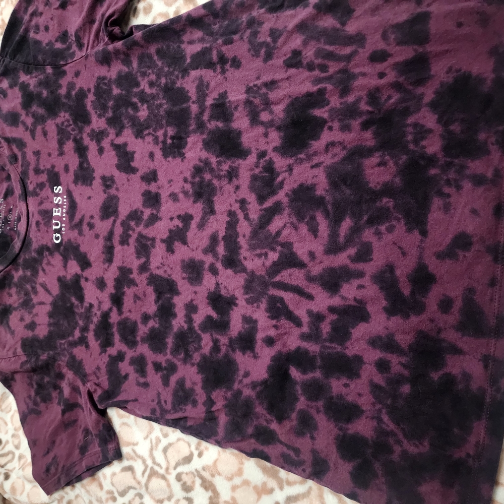 Guess High Low Purple and Black Skirt for Night Out